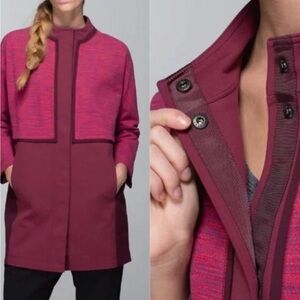 Lululemon Cocoon Car Coat Bumble Rust Berry Size S
